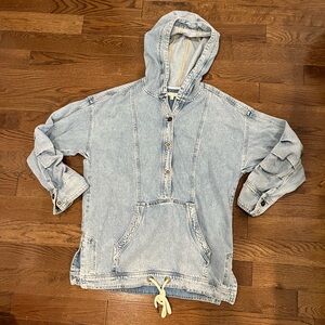 Pilcro Anthropologie Denim Hoodie